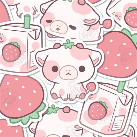 Cute Strawberry Cow Wallpapers Wallpaper Cave