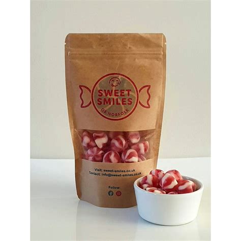 Sweet Smiles Strawberry Twist Kisses Sweet Pouch 200g Jarrolds Norwich