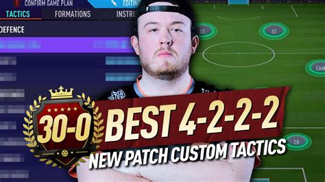 NEW PATCH HOW TO GO 30 0 BEST 4222 PRO PLAYER CUSTOM TACTICS AND