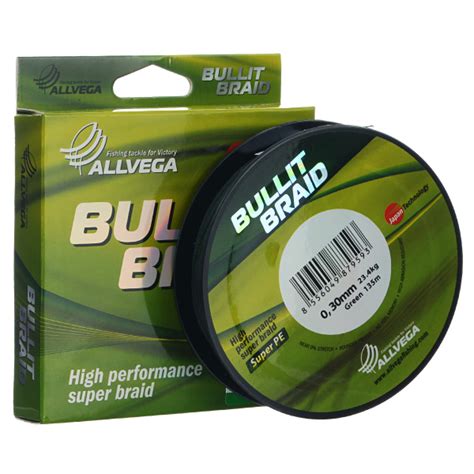 Плетеный шнур для рыбалки ALLVEGA Леска плетеная "Bullit Braid", 135 м ...