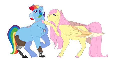 2615034 Safe Artist Uunicornicc Fluttershy Rainbow Dash Pegasus