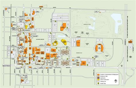 Printable Campus Map | Tour #bgsu | Campus Map, Bowling Green State ...