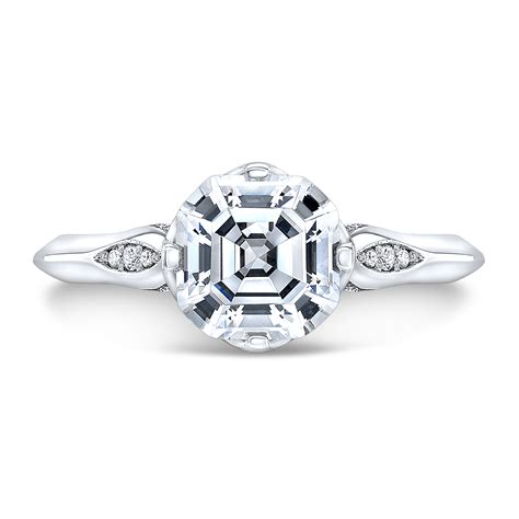 Asscher Cut Diamond Ring Anye Design