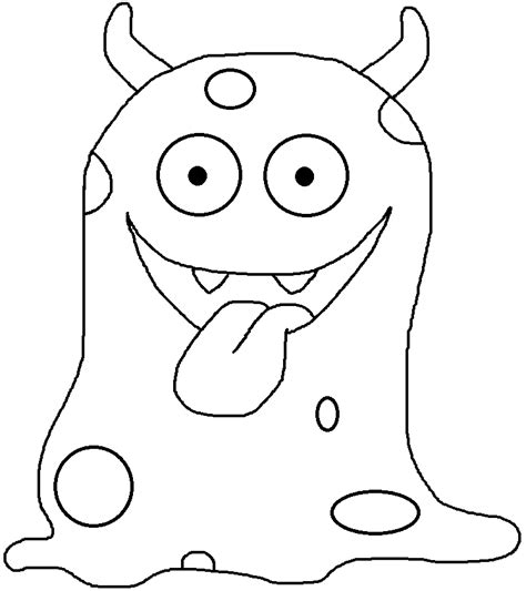 Free Black And White Monster Clipart, Download Free Black And White ...