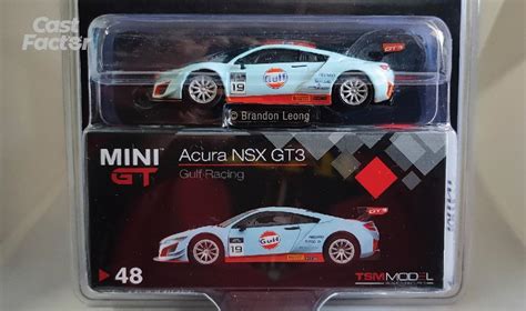 Mini GT 48 Acura NSX GT3 Gulf Racing MiJO USA Exclusive Hobbies