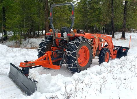 Snow removal opinions--Rear blade or clamp on plow?? | OrangeTractorTalks - Everything Kubota