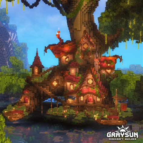 Graysun Minecraft Builds On Instagram Swamp City Minecraft A