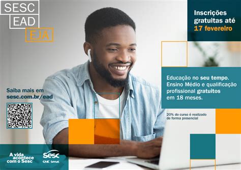 Sesc Ead Eja Abre Inscri Es Para Forma O De Jovens E Adultos