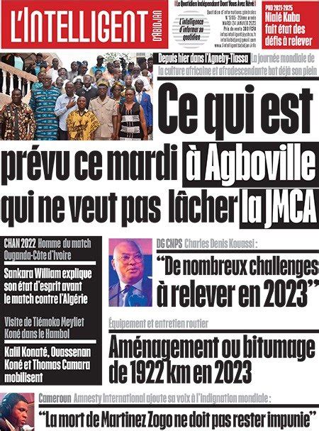 Titrologie Janvier Revue De La Presse Ivoirienne Un