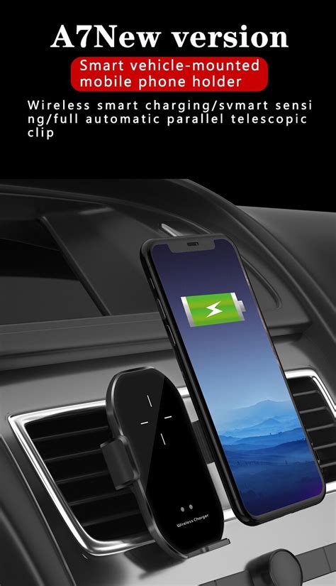 Car Wireless Fast Charging 15w With Smart Sensor Car Phone Holder Claim