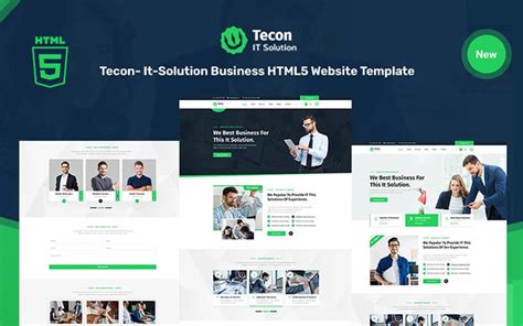 Tecon It Solution Business Plantilla De Sitio Web Receptivo