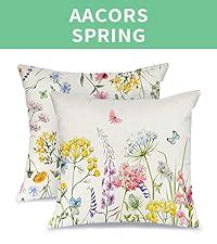 Amazon Aacors Spring Pillow Cover X Inch Floral Decorations