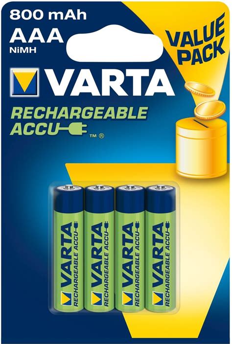 Varta Aaa Batterijen Oplaadbaar Mah Stuks Saake Shop Be