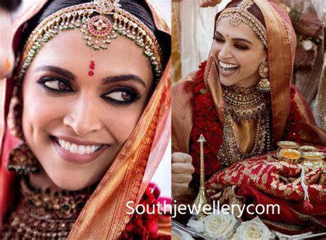 Deepika Padukone's Mehendi and Wedding Jewellery - Indian Jewellery Designs