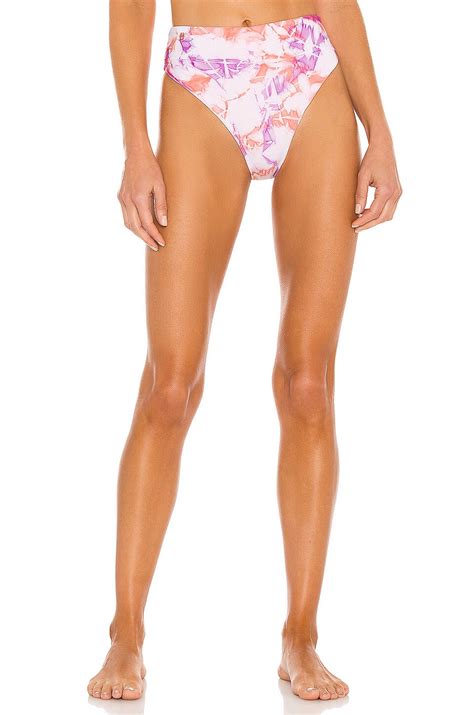 Maaji Lola High Rise Bikini Bottom In Pink Lollipop REVOLVE