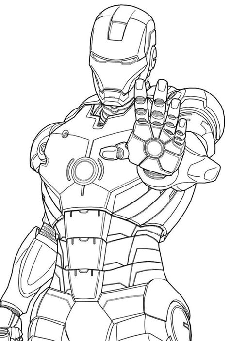 Desenhos do Homem de Ferro em PDF para colorir - Desenhos Imprimir