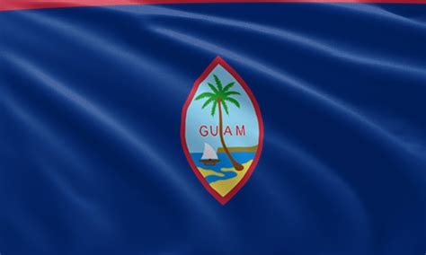 Premium Photo Close Up Waving Flag Of Guam Flag Symbols Of Guam