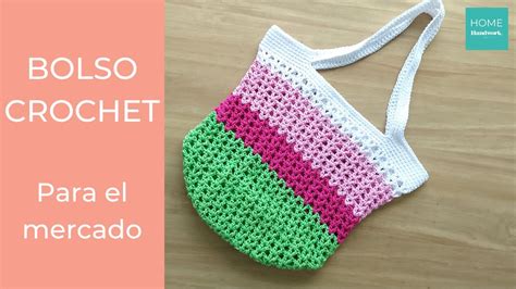 Cómo Tejer Bolso A Crochet Para El Mercado Youtube