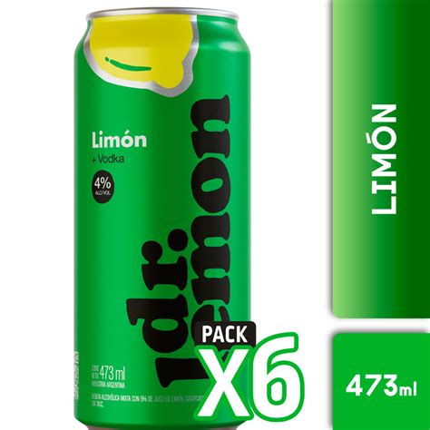 Cheersapp Dr Lemon Con Lim N Lata Ml Pack X