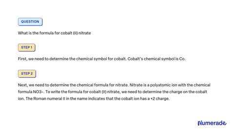 SOLVED: What is the formula for cobalt (II) nitrate