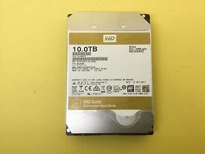 WD Gold 10TB SATA 6Gbps 7.2K 256MB 3.5in ENT HDD WD101KRYZ | eBay