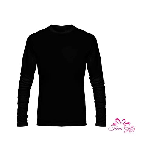 Cotton Black Men Plain Full Sleeves T Shirt Size Medium At Rs 199