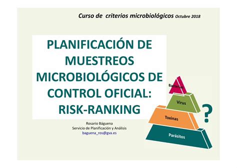 Pdf PlanificaciÓn De Muestreos MicrobiolÓgicos De Cursosrkdr42lkeopr