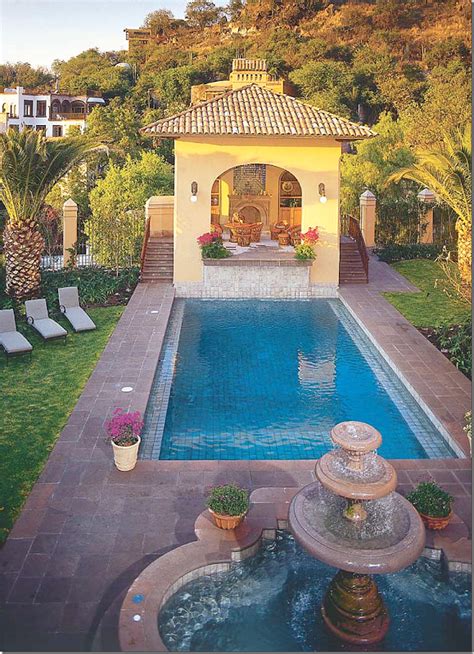 Spanish Style Pool and Pool House