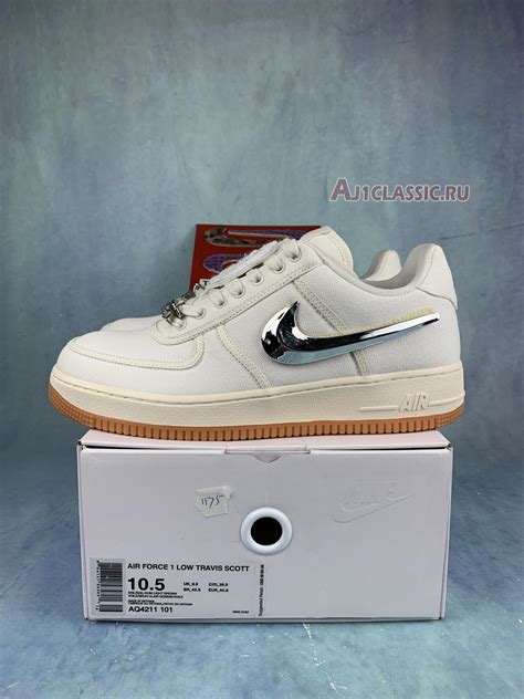 Travis Scott X Nike Air Force Sail Aq Sail Gum Light Brown