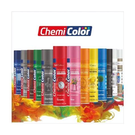 Spray Uso Geral Ml Cores Chemicolor Tintas Jd