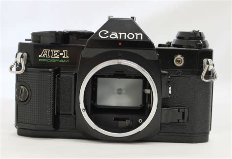 Canon AE 1 Program 35mm SLR Film Camera Black With New FD 50mm F 1 4