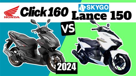 Honda Click Vs Skygo Lance Side By Side Comparison Specs