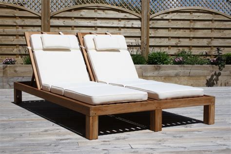 Double Teak Havana Sun Lounger Sustainable Furniture