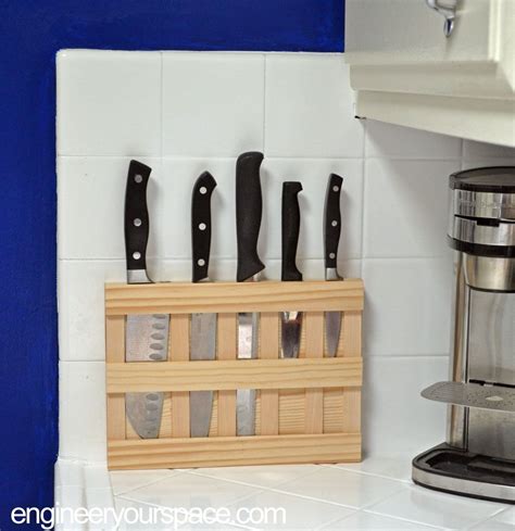 Under Cabinet Knife Storage Diy For Creative Cabinets Decoration Wall