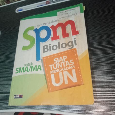 Jual Buku Seri Pendalaman Spm Biologi Untuk Sma Ma Buku Bekas Layak