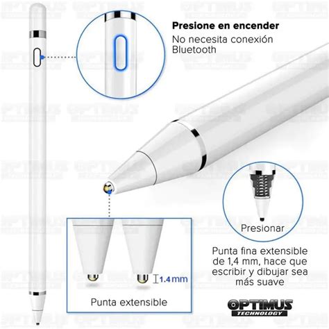 L Piz Ptico Digital Capacitivo Activo Stylus Pen Compatible Con