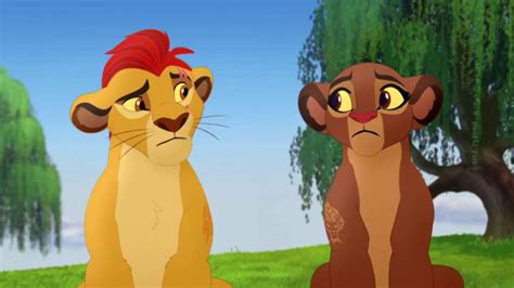 The Lion Guard Kion And Rani Wrestle