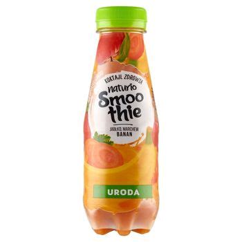 Naturio Smoothie Napój wieloowocowy jabłko marchew banan 300 ml