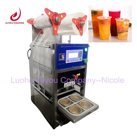 Commercial Big Capacity Paper Plastic Cup Sealer Automatic Cups