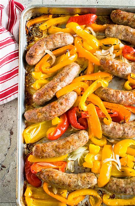 Easy Sausage And Peppers In The Oven Cooking With Mamma C