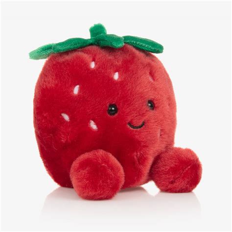 Aurora Palm Pals Red Juicy Strawberry Soft Toy 12 Cm Childrensalon