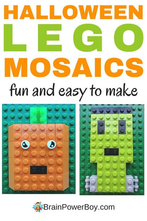 LEGO Halloween Mosaics | Lego halloween, Halloween activities for kids ...