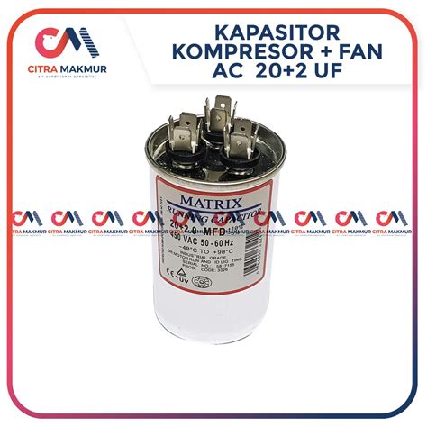 Jual Kapasitor AC Double 20 2 UF Capasitor Air Conditioner Kompresor