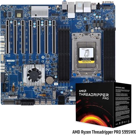 Gigabyte Bundle Deal Mc62 G40 Motherboard With Amd Threadripper Pro 5995wx Cpu 64 Core 128