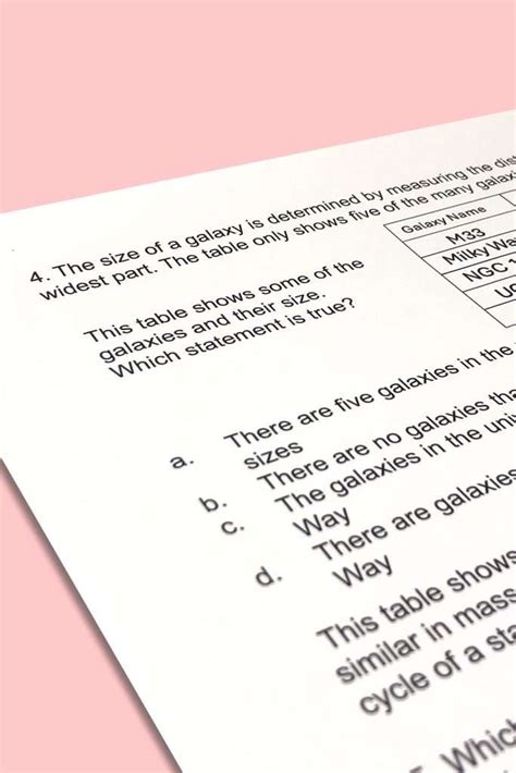 5th Grade Science Test Prep