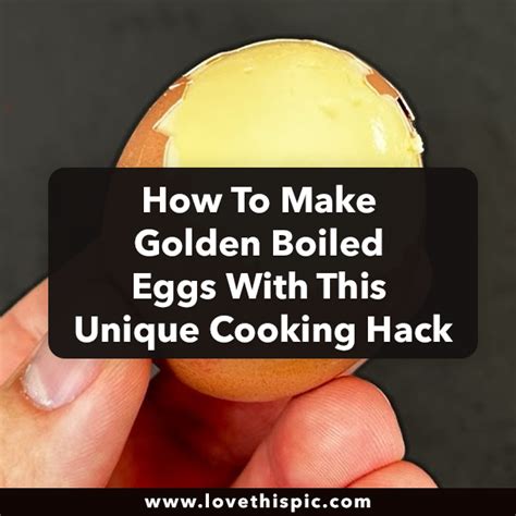 How To Make Golden Boiled Eggs With This Unique Cooking Hack