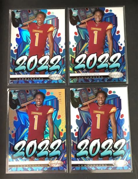 Card Lot Jahan Dotson Certified Rookie Graffiti Base