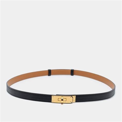 Hermes Noir Kelly Belt Ghw Women S Fashion Watches Accessories