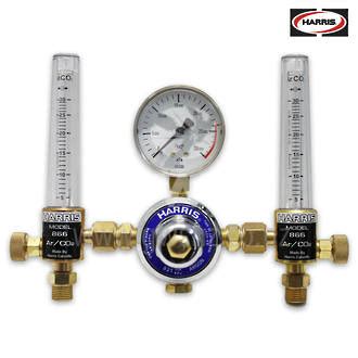 Harris Regulator Argon Twin Flowmeter Tube Global Welding Supplies