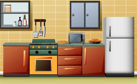 Ejemplo De La Cocina Interior Moderna Ilustraci N Del Vector